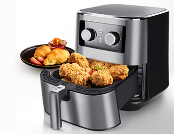 Air Fryer 1700W 5.5L with Digital Display Adjustable Temperature